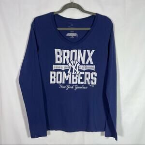 MLB Fanatics, Bronx Bombers Long Sleeve Shirt, Size Medium. Good used condition!